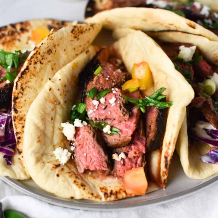 A set of grilled steak tacos prepared after reading Taco Tuesday recipes