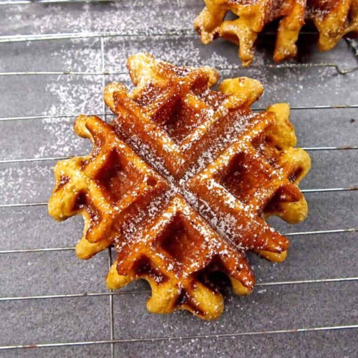 Spiced eggnog waffles made after reading these Wonderful waffle recipes