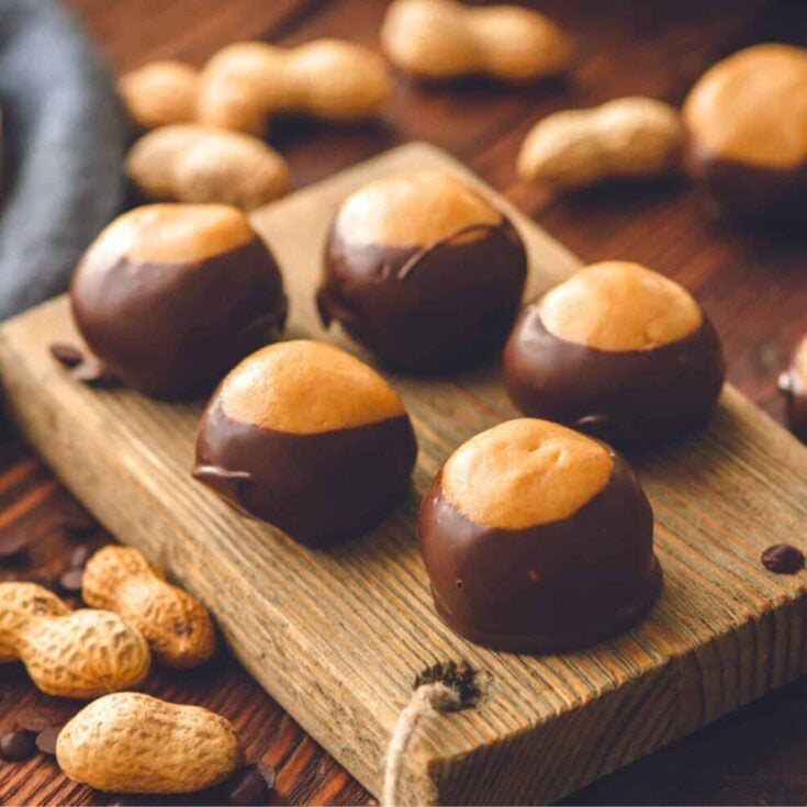 Buckeye balls made after reading these Christmas candy recipes