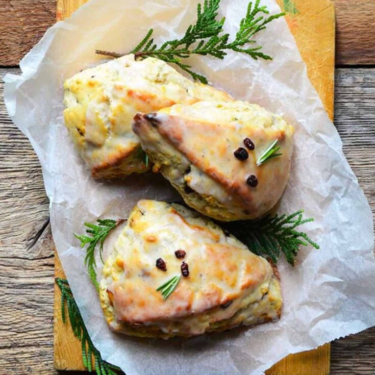 Three Christmas morning scones made after reading these Christmas breakfast ideas