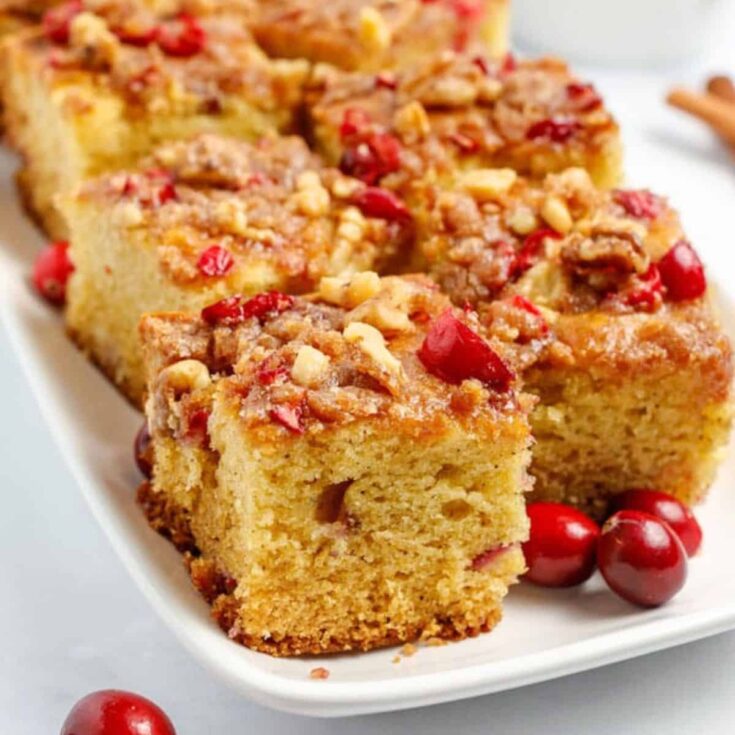 A set of cranberry coffee cakes made after reading these Christmas breakfast ideas