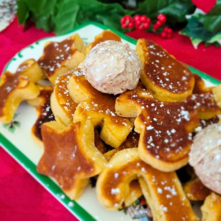 Festive eggnog pancakes made after reading these Christmas breakfast ideas