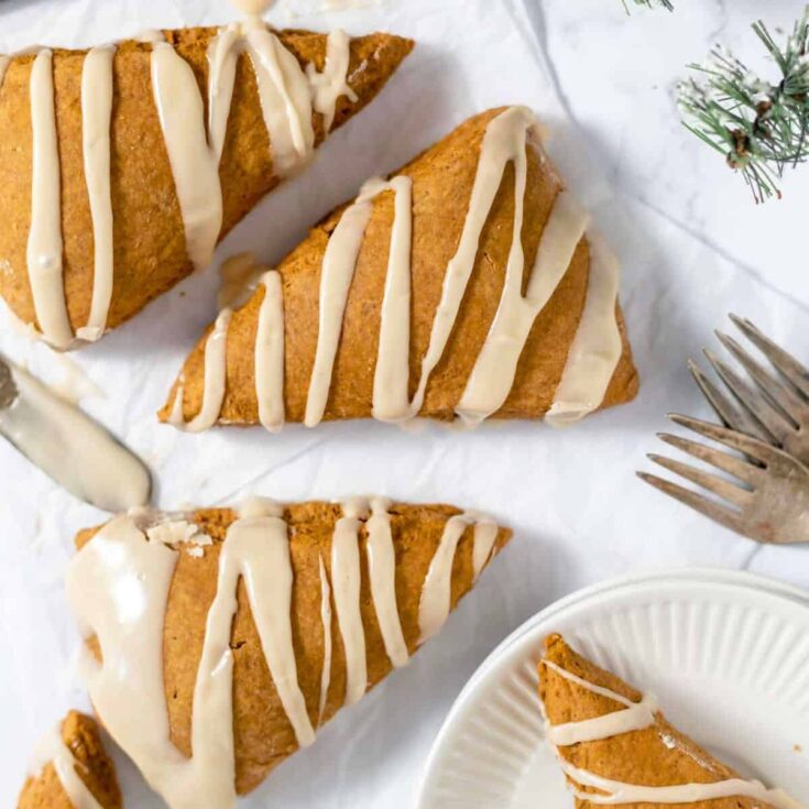 Gingerbread scones made after reading these Christmas breakfast ideas