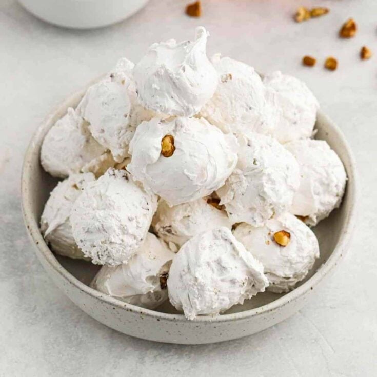A set of maple divinity candy made after reading these Christmas candy recipes