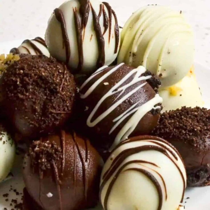 Oreo truffles made after reading these Christmas truffle ideas