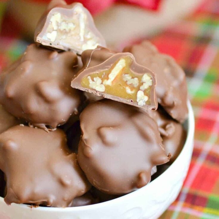 Pecan caramel clusters made after reading these Christmas candy recipes