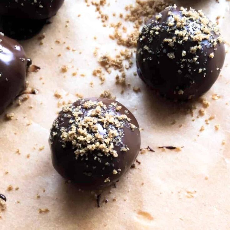 Speculaas truffles made after reading these Christmas truffle ideas