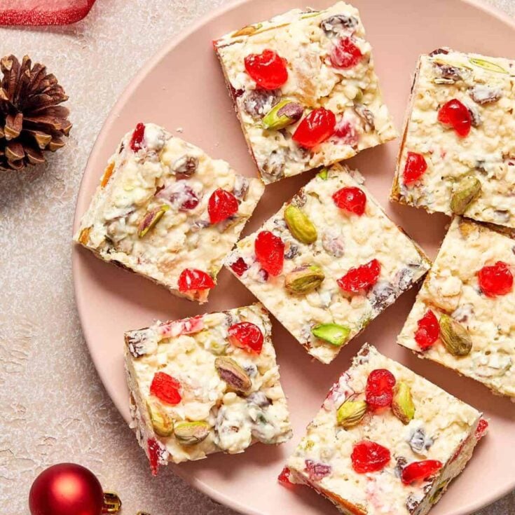 White Christmas slices perfect as Christmas treats