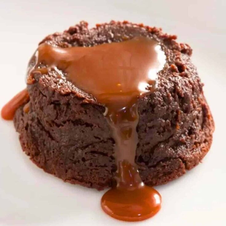 A plate of chocolate pudding cakes Guinness Stout made after reading these St. Patricks Day desserts