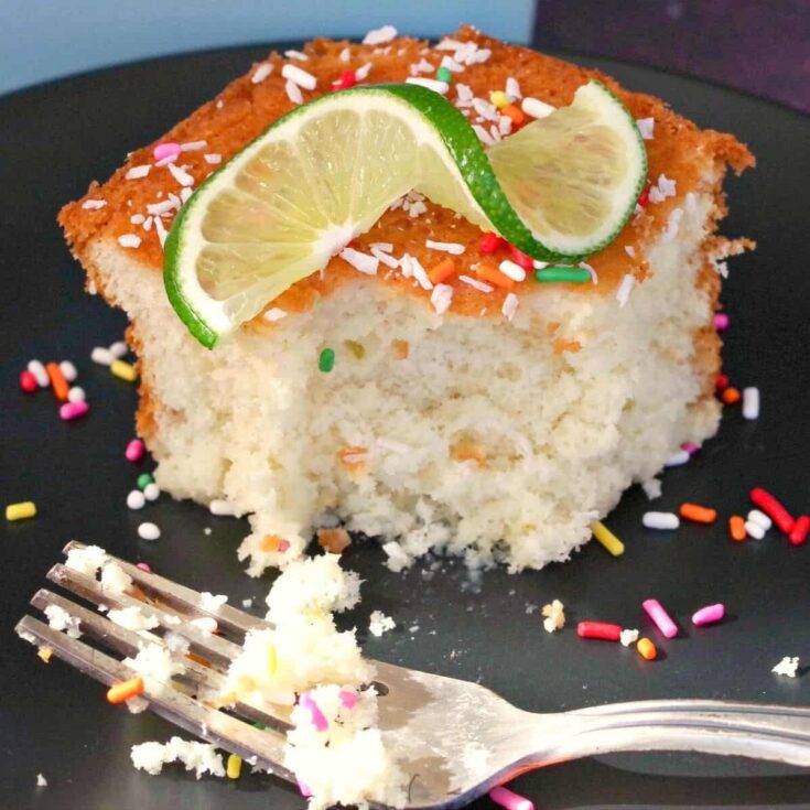 Coconut lime tres leches cake made after reading these Cinco de mayo desserts