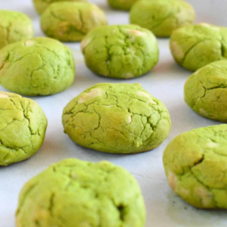 Matcha cookies made after reading these St Patricks Day cookies