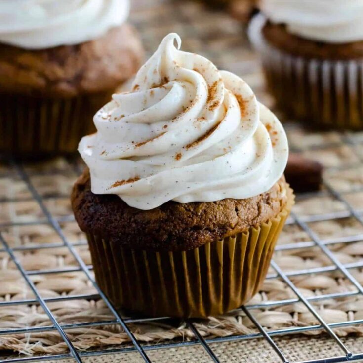 Pumpkin gingerbread cupcakes made after reading these Fresh pumpkin recipes