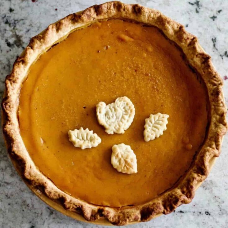 Pumpkin pie from fresh pumpkin made after reading these Fresh pumpkin recipes