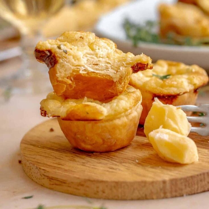Cheese tartlets made after reading these One bite appetizers