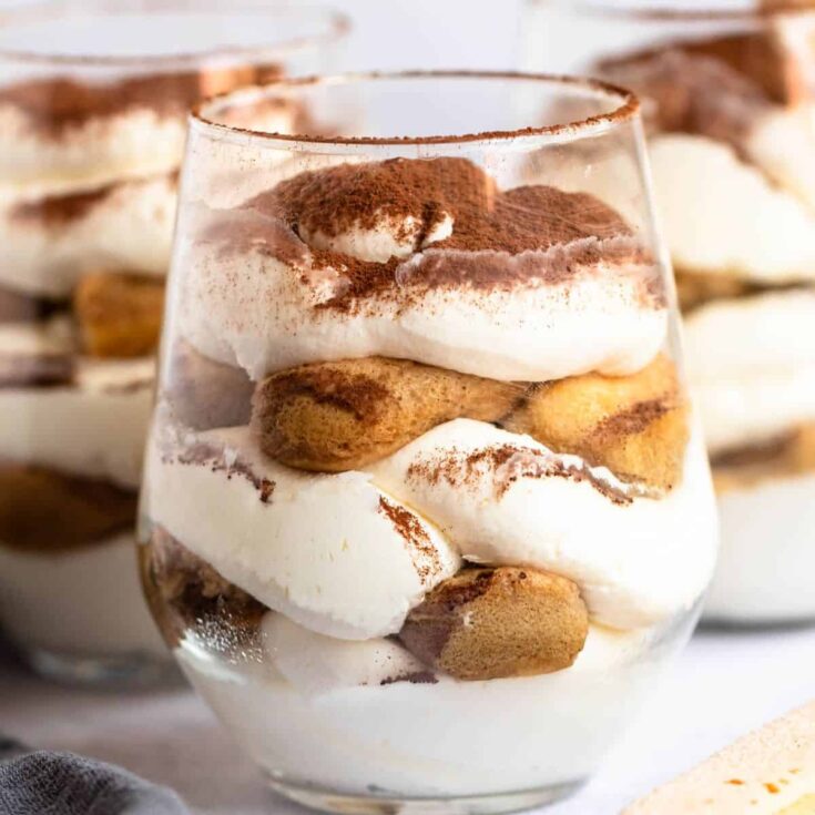 Easy Tiramisu cups made after reading these Mini dessert cups