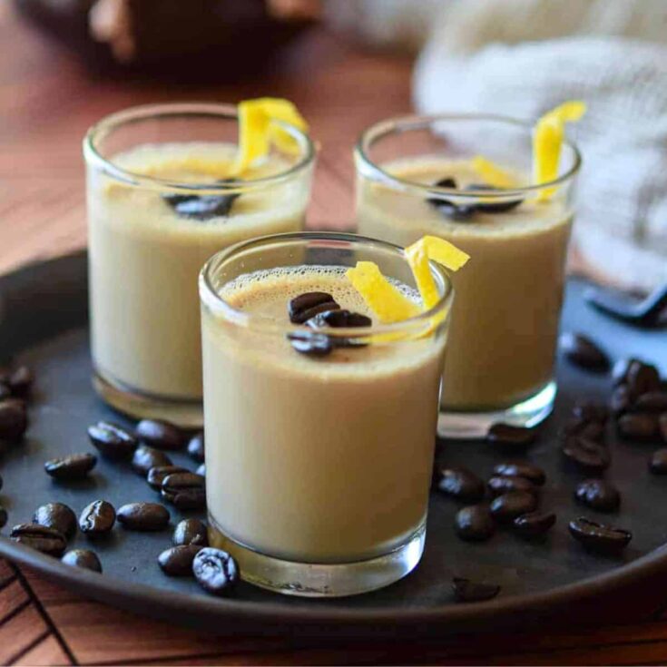 Espresso coffee panna cotta made after reading these Mini dessert cups