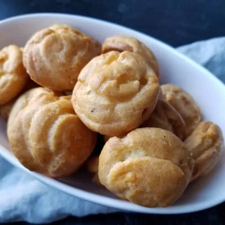 Gougeres made after reading these One bite appetizers