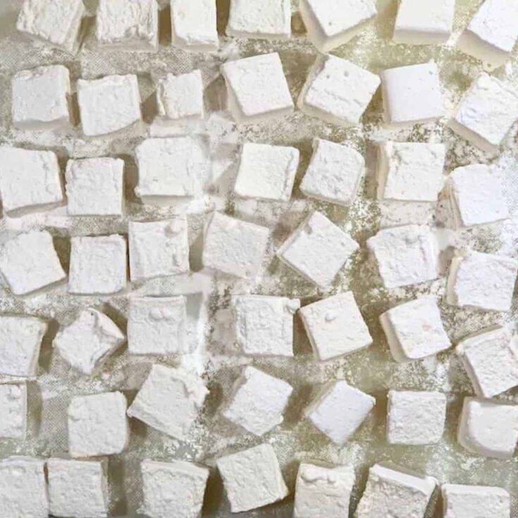 Homemade Irish whiskey marshmallows made after reading these St. Patricks Day treats