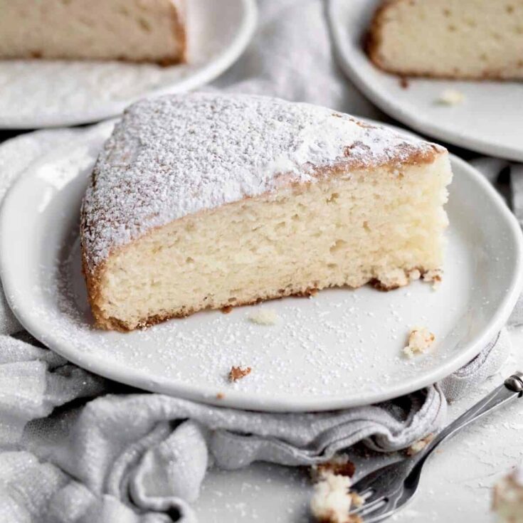 A slice of Irish tea cake made after reading these St. Patricks Day treats