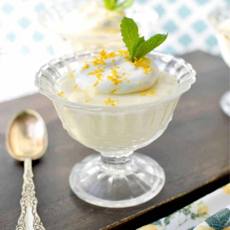 Lemon pudding made after reading these Mini dessert cups