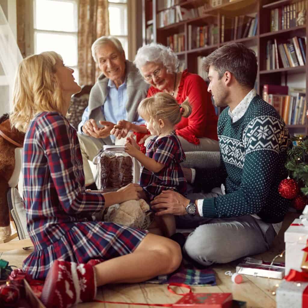 A family celebrating Christmas together: How to survive your family Christmas