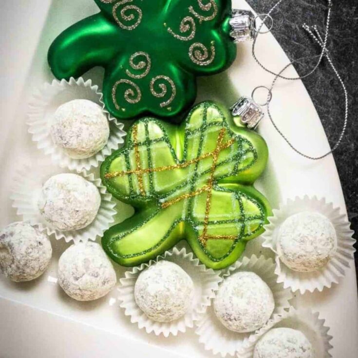 Matcha truffles made after reading these St. Patricks Day treats