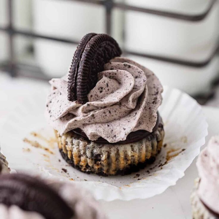 Mini Oreo cheesecakes made after reading these Bite sized desserts