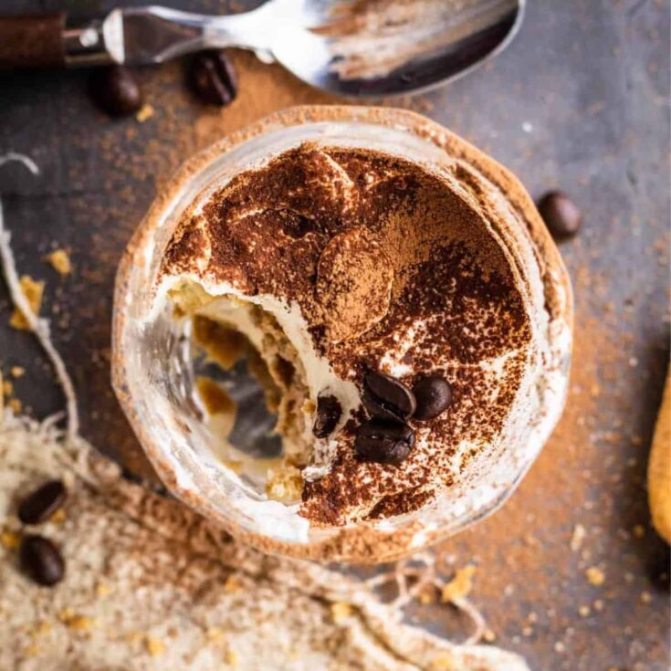 Mini tiramisu cups made after reading these Mini dessert cups