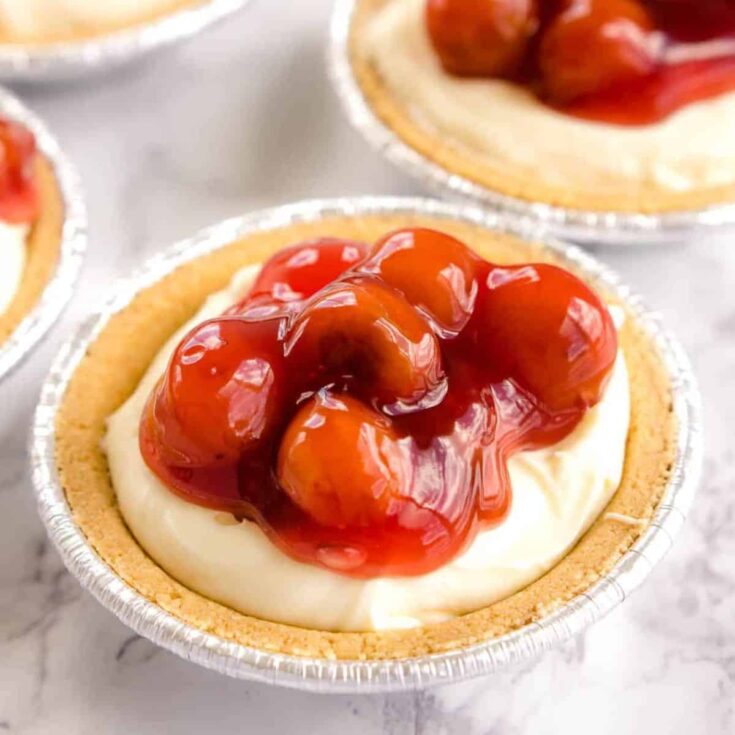 No bake mini cheesecakes made after reading these Mini dessert cups