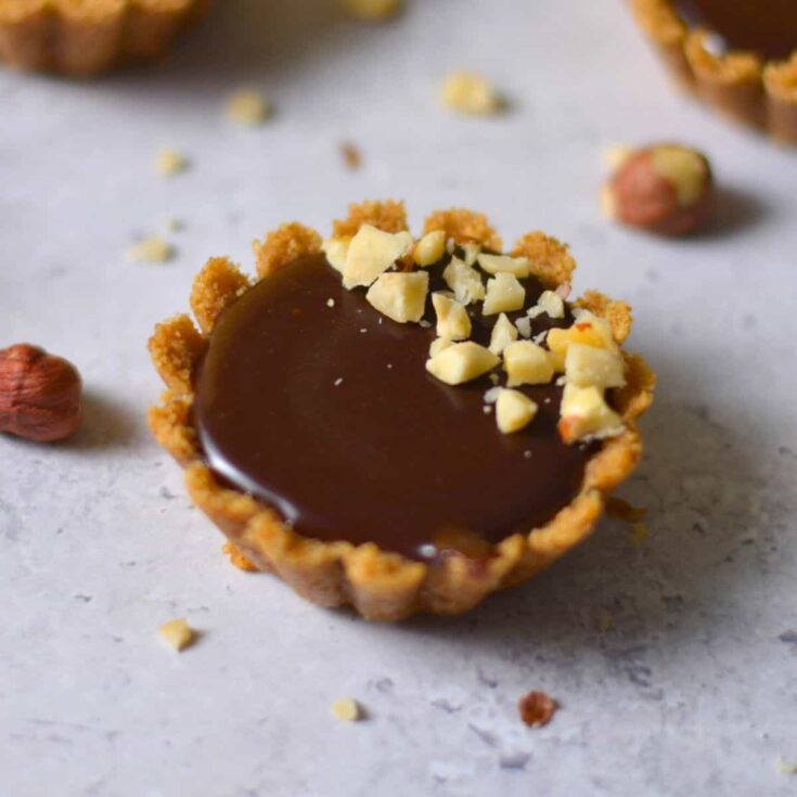 Nutella tartlets made after reading these Bite sized desserts