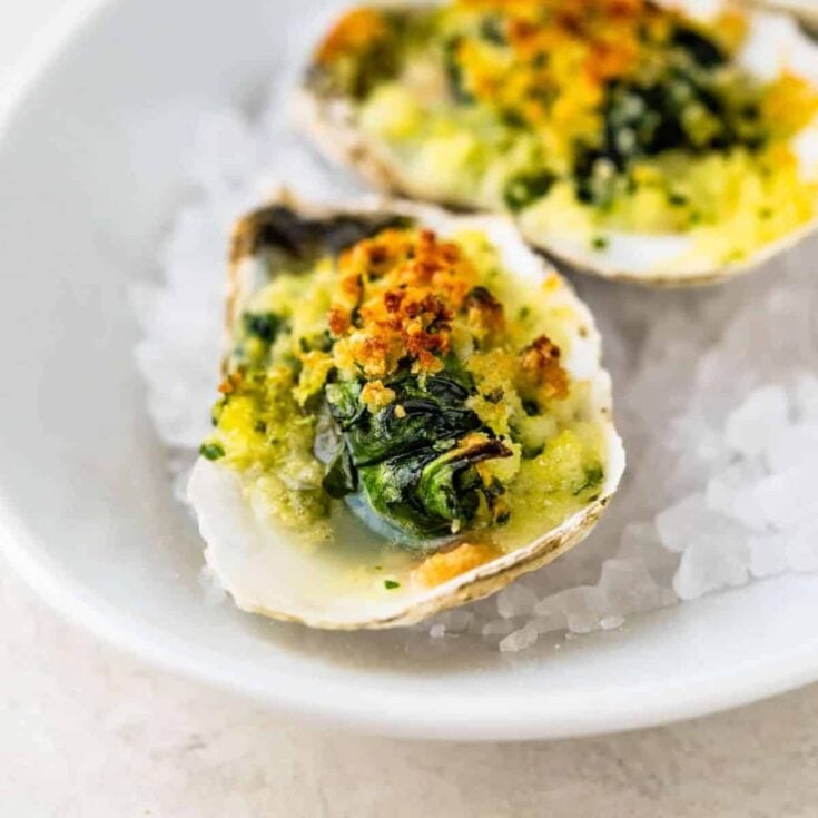 Oysters Rockefeller made after reading these New Years Eve appetizers