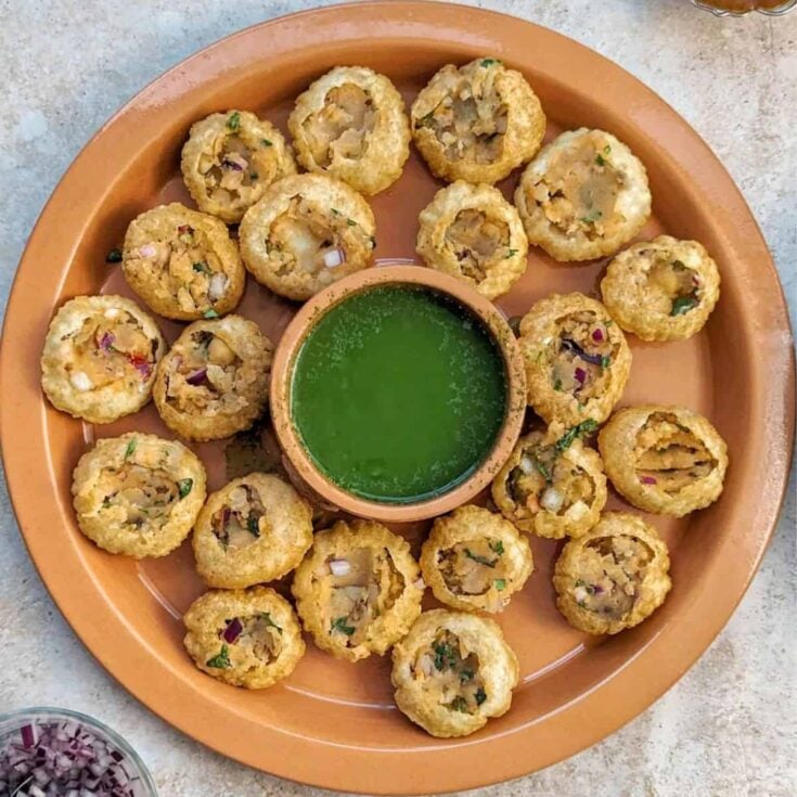 Pani puri made after reading these One bite appetizers