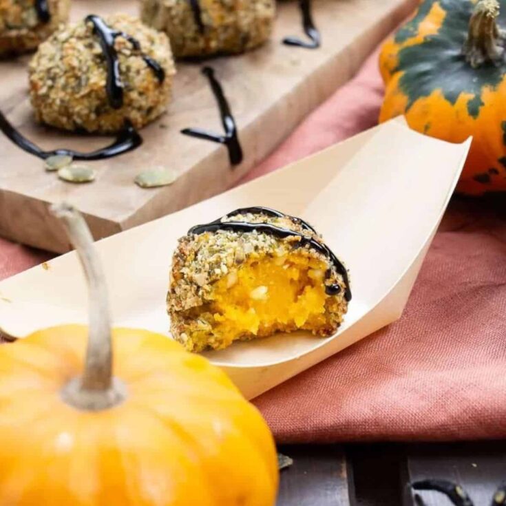 Pumpkin croquettes made after reading these One bite appetizers