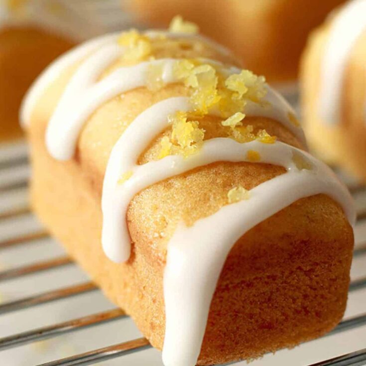 Vegan mini lemon loaves made after reading these Bite sized desserts