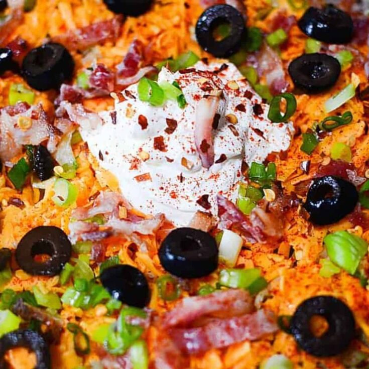 Black eyed pea taco dip