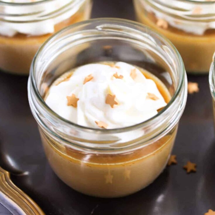 Butterbeer potted cream made after reading these Christmas Desserts