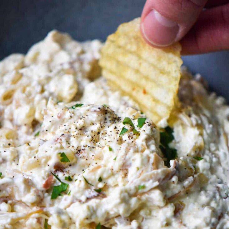 Caramelized shallot dip made after reading these Savory dip recipes