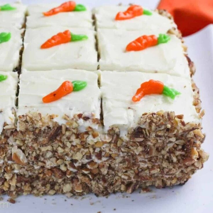 Carrot cake with cream cheese frosting