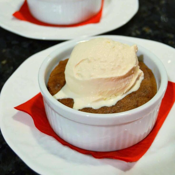 Chocolate souffle made after reading these Christmas Desserts