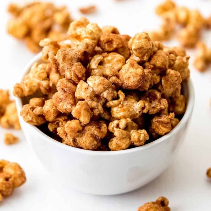 Churro popcorn made after reading these Popcorn recipes