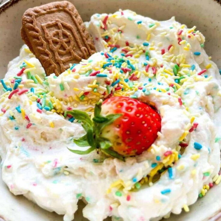 Confetti dip made after reading these dessert dips