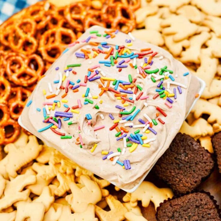 Delicious brownie batter dessert dip