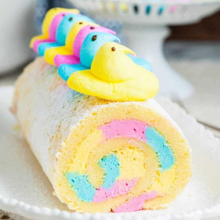 An easter cake roll