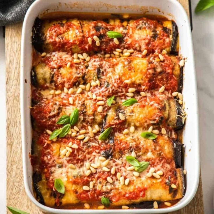 Eggplant Involtini Italian comfort food