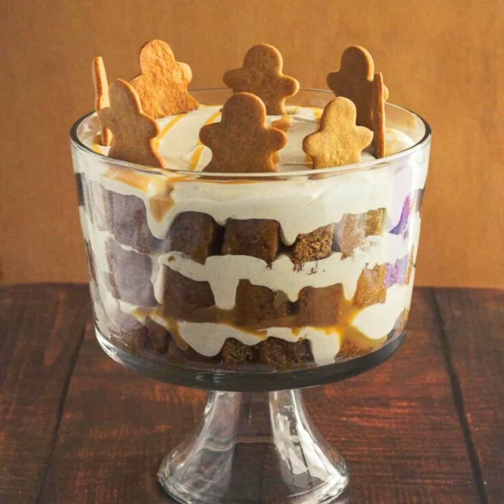 Gingerbread trifle made after reading these Christmas Desserts