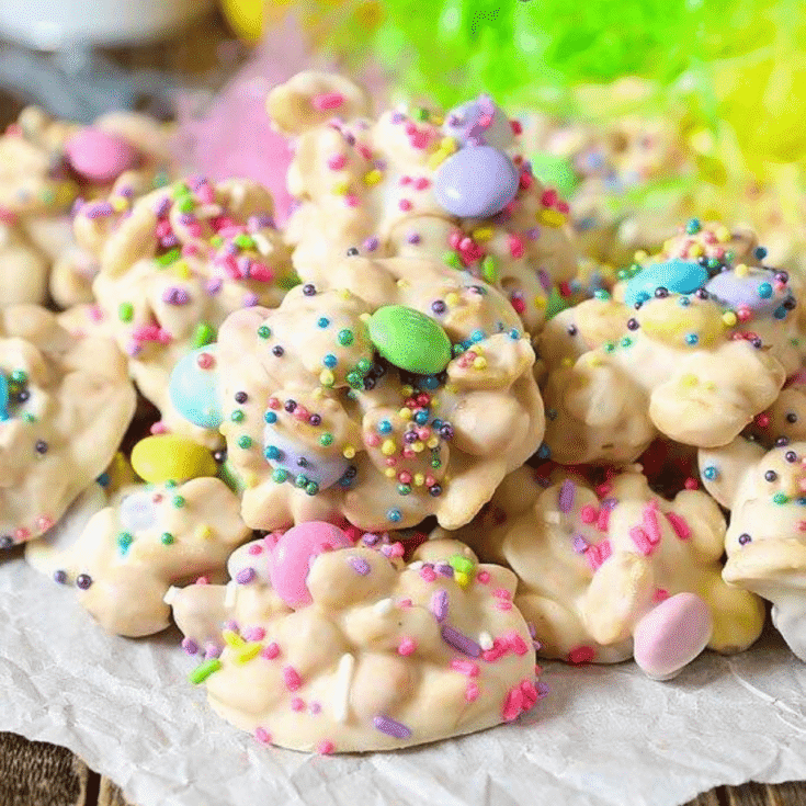 Colorful homemade Easter candies