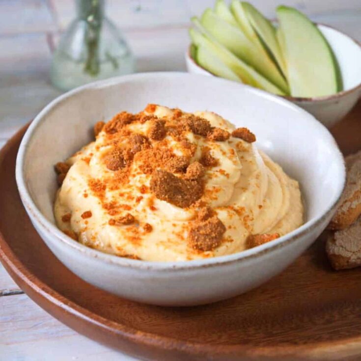 A bowl of Pumpkin fluff dessert dips