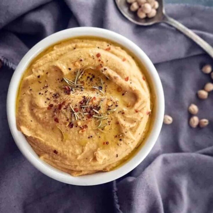 Smoky rosemary hummus pantry