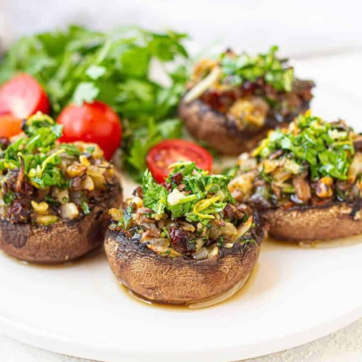 Stuffed portobello mushrooms