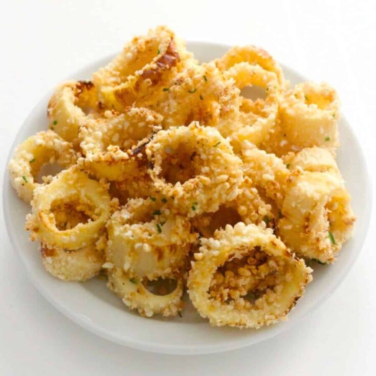 A plate of Vegan calamari